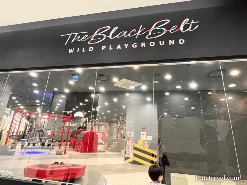 ロッテモールの入り口を入ると右手に「CHAMPION The Black Belt」がある
