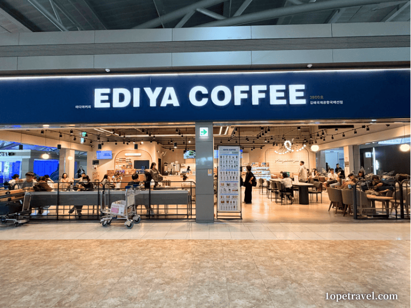 金海空港出国前エリア3階 EDIYA COFFEE