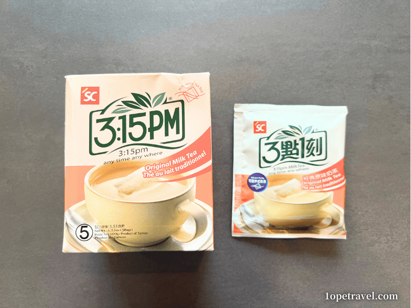 台湾土産の3:15PM Original Milk Tea